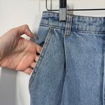 Blue Blush  Jeans Women S Blue Cargo Wide Leg Stretch Waist Pocket Baggy Denim 90 Photo 8