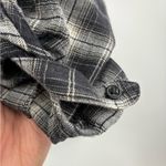Drew  black lagenlook grey black long sleeve T-shirt flannel sleeves size large Photo 7