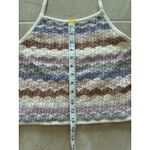 American Eagle Womens Size Medium Pastel Cropped‎ Crochet Halter Boho Beachy Purple Photo 8