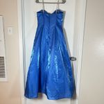 Vtg Y2K Beaded Gown Dress Sz 11/12 Fairycore Mesh Dreamy Ethereal Mermaidcore Blue Photo 2