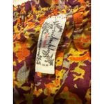 Free People  m Floral Crop Top Purple Orange Yellow boho whimsi flowy y2k fairy Photo 4
