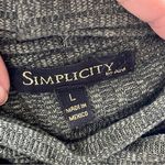 Simplicity  | Green Ribbed Roll Tab Knit Sweater Cardigan Sz L Photo 5