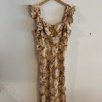 Madewell New  Angelina Maxi Dress Yellow Floral Print Size 10 Photo 4