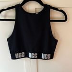 UGG  Women’s Wilmina NWOT Black Logo‎ Bralette Size Small Photo 4