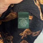 Ralph Lauren Black and Brown Equestrian Blouse with Balloon Sleeves Photo 2