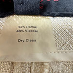 Talbots  Collection Beige Wide Leg Pants Size 12 Resort Vacation Chic Photo 6