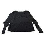 ZARA  Woman Black Blouse Size‎ Medium Flowy Round Neck Sleeveless Crepe Top Photo 6