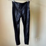 Spanx Faux Leather Leggings Black High Rise Control Waist Shaping Pants Medium Photo 5