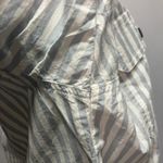 Obey  Serena Striped Utility Shirt Womens Medium Cotton Casual Preppy summer Photo 10