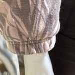 Lovestitch  Leaf Print Camo Cropped Hooded Pink Gray Sweatshirt Women's Small Photo 5