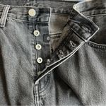 NWT Etica Alex Ripped Ankle Skinny Jeans Smokey Mountain 28 High Rise Button Fly Black Photo 9