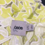 ASOS Sheer Floral Trapeze Mini Dress Photo 3