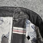 Pilcro and The Letterpress Jeans Womens 32x26.5 Black High Rise Flare Fray Hem Photo 7