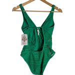 Becca Show And Tell Verde Green Crochet Lace One Piece Swimsuit Size XS Photo 9
