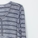 Avenue  Gray Striped 3/4 Sleeve Pullover Top Womens Size 18/20‎ Photo 1
