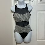 Anne cole  Women's Mesh'n Possible Mesh Cut-Out High-Neck One-Piece Swimsuit 10 Photo 2