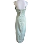 NWT CMZ 2005 Women’s V neck Spaghetti strap Midi Cocktail Dress 8/10 Mint Green Photo 5