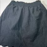 J.Crew Black Mini Skirt with Scalloped Hem Photo 11