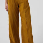Athleta  Nolita Wide Leg High Waisted Pants Brass Yellow Size 10 Photo 0
