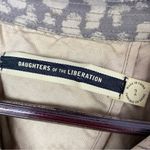 Anthropologie Daughters of the Liberation Subtle Survival Animal Print Trench Coat Taupe 2 Photo 10