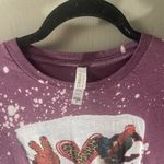 Bella Canvas Peace love gamecocks sc football Graphic T-Shirt medium red acid wash garnett Photo 1