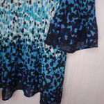 AVENUE 22/24 Blue Hombre Dots Tunic Top Plus Photo 3