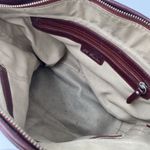 M. London Burgundy Maroon Leather Shoulder Bag Silver Hardware Y2k Red Photo 8