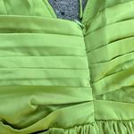 SheIn Lime Green Cut Out Halter Maxi Dress Photo 5