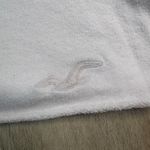 Hollister Crop Sweatshirt Small Pink Pullover Long Sleeve Logo Stripes Photo 2