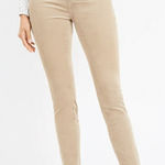 Loft  Women’s Jeans High Rise Skinny Corduroy Tan Size 29/8 Photo 0