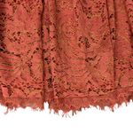 Dress the Population  Burnt Orange Gold Lace Tiered V-Neck Midi Dress size S Photo 14