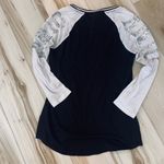 PINK - Victoria's Secret  Silver Sequin Baseball Tee Shirt Top Size Extra Small Photo 13