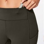 Lululemon Speed Up Crop 21” Legging -Dark Olive Sz 8Like New |Rare 1st Release Photo 5