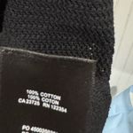 Wilfred black dress loose knit crochet small cotton maxi midi Aritzia Photo 4