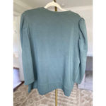 Cynthia Rowley  Blouse Sage Cottagecore Puff Shoulder Modal 1X Romantic Feminine Photo 2