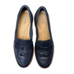 Clarks NWOB Westlynn Bella Navy Blue Leather Loafers Women’s Size 7.5 Photo 8