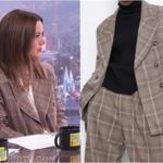 ZARA  Plaid Oversized Blazer Pink/Brown Size XS NEW Photo 2