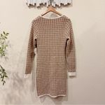 Lost + Wander Camille Tweed Mini Sequin Sweater Mini Dress in Gold OS NWT Photo 4