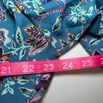 Torrid ‎ Teal Floral Georgette Wrap Tunic Blouse Dress Size 3 3X 22/24 Plus Size Photo 8