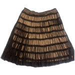 Black Mesh Overlay Skirt Nude Lining A Photo 0