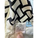 Antonio Melani Black White Linen/Silk Blend Pencil Skirt Pockets Sz 6 Lined EUC Photo 2