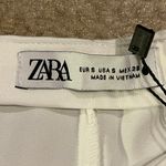 ZARA A-line Satin Off White Midi Skirt. Size S Photo 5