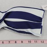 Mossimo Blue Stripe Bandeau Padded Sports Beach Bikini Bralette Swim Top S Small Photo 4