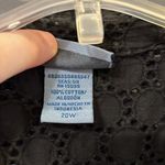 Classic Elements Black open Knit Button Up Shirt Photo 6