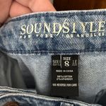 SOUNDSTYLE Unity Utility Straight Leg Cargo Jeans Light Wash Size 8 streetstyle Blue Photo 5