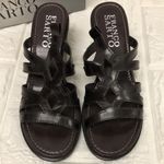 Franco Sarto CINTO cafe brown calf wedge sandals women’s size 8 Photo 1