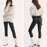 Free People Midnight Fuax Suede Leggings Womens S Black High Rise Pull On Photo 2