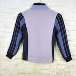 Avalanche Vintage Lasley-Seattle Sweater Women S Pink Blue Striped Half Zip Wool Photo 7