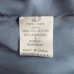 Worth Collective Cassidy 100% Linen On Off Shoulder Mini Dress in Denim Sz S Blue Photo 7