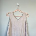 margaret o'leary  Linen Shift Dress Pale Pink Size Medium Mini Photo 2